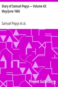 Cover of Diary of Samuel Pepys — Volume 43 MayJune 1666