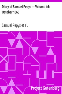 Cover of Diary of Samuel Pepys — Volume 46 October 1666