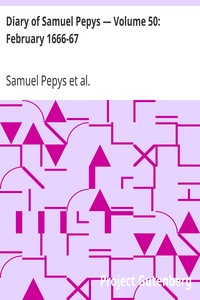 Cover of Diary of Samuel Pepys — Volume 50 February 1666-67