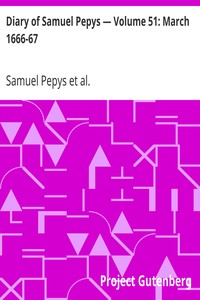 Cover of Diary of Samuel Pepys — Volume 51 March 1666-67