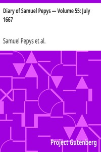 Cover of Diary of Samuel Pepys — Volume 55 July 1667