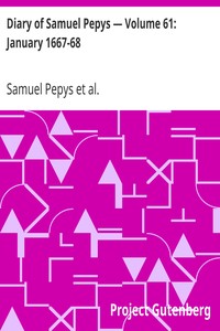 Cover of Diary of Samuel Pepys — Volume 61 January 1667-68