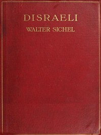 Cover of Disraeli A Study in Personality and Ideas