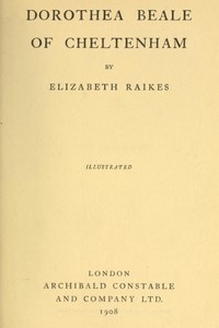 Cover of Dorothea Beale of Cheltenham