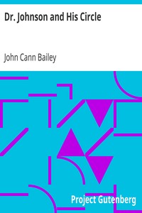 Cover of Dr. Johnson and His Circle