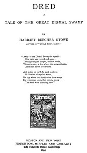 Cover of Dred A Tale of the Great Dismal Swamp