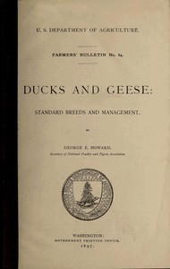 Cover of Ducks and Geese Standard Breeds and Management