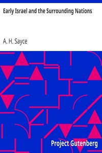 Cover of Early Israel and the Surrounding Nations