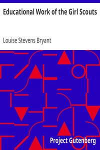 Cover of Educational Work of the Girl Scouts