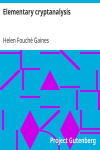 Cover of Elementary cryptanalysis