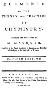 Cover of Elements of the Theory and Practice of Chymistry, 5th ed