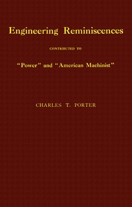 Cover of Engineering reminiscences contributed to Power and American machinist