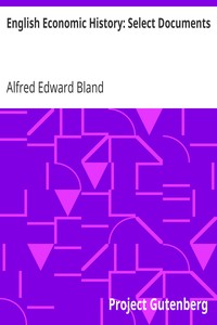 Cover of English Economic History Select Documents
