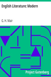 Cover of English Literature Modern