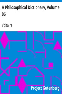 Cover of A Philosophical Dictionary, Volume 06