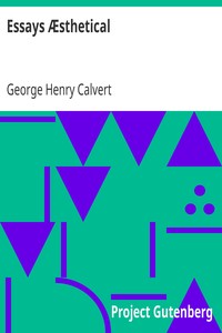 Cover of Essays Æsthetical