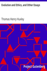 Cover of Evolution and Ethics, and Other Essays