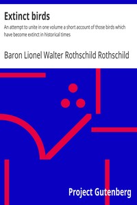 Cover of Extinct birds
